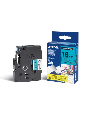 TZ-541 CINTA BROTHER AZ./NG. 18MMX8MT. TZ-541 CINTA BROTHER AZ./NG. 18MMX8MT.