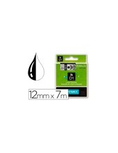 CINTA DYMO 45010 12MMX7MT NG./TPTE. D1 2