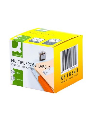 ETIQUETA ADH. Q-CON.KF18543 COMP.DYMO 99019 54X190MM 110 ETIQUETAS ETIQUETA ADH. Q-CON.KF18543 COMP.DYMO 99019 54X190MM 110 ETIQUETAS