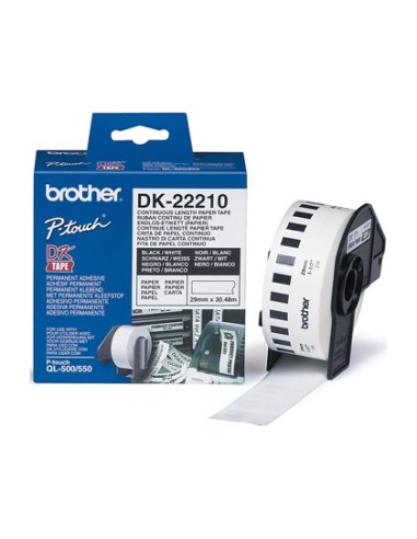 DK-22210 ETIQUETAS BROTHER BL. 29MMX30,48MT.