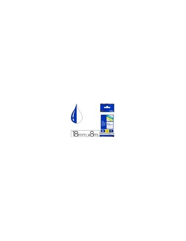 TZE-243 CINTA BROTHER AZ./BL. 18MMX8MT. TZE-243 CINTA BROTHER AZ./BL. 18MMX8MT.