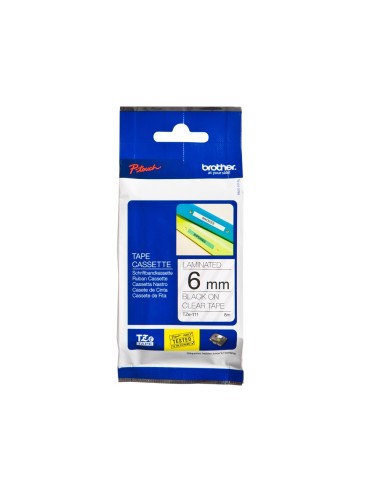 TZE-111 CINTA BROTHER TPTE./NG. 6MMX8MT. TZE-111 CINTA BROTHER TPTE./NG. 6MMX8MT.