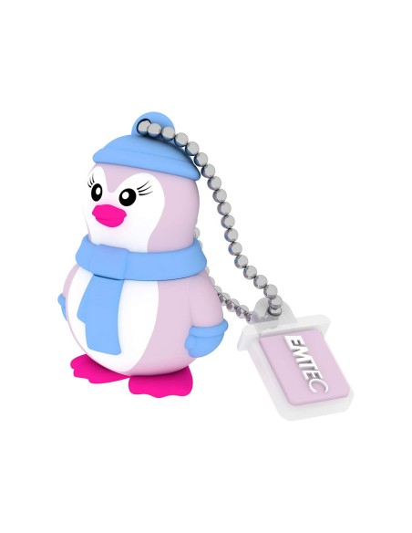 MEMORIA USB 16GB EMTEC 2.0 FLASH PINGUINO