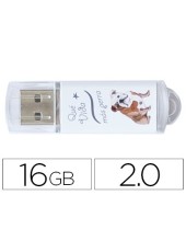 MEMORIA USB TECHONETECH FLASH DRIVE 16GB 2.0 QUE VIDA MAS PERRA