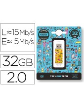 MEMORIA USB TECH ON TECH EMOJITECH EMOJIS 32GB