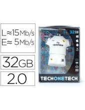 MEMORIA USB TECH ON TECH EQUIPACION FUTBOL MERENGUE 32GB