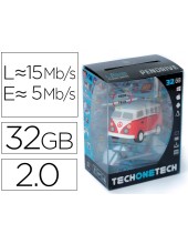 MEMORIA USB TECH ON TECH HIPPY VAN BANG CAMPER 32GB