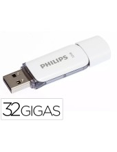 MEMORIA USB PHILIPS FLASH USB 2.0 32GB SNOW GREY