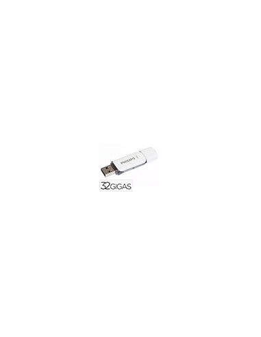 MEMORIA USB PHILIPS FLASH USB 2.0 32GB SNOW GREY