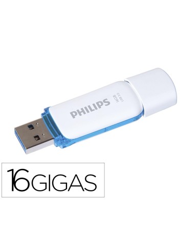 MEMORIA USB PHILIPS FLASH USB 3.0 16GB SNOW BLUE