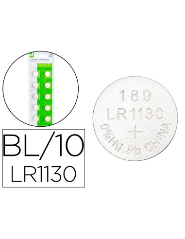 PILA Q-CON.TIPO BOTON ALCALINA  LR54 1.5V BLISTER 10 UD.