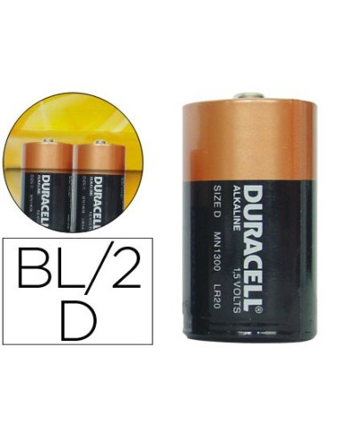 PILA DURACELL ALCALINA D BLISTER C/2 PILAS LR20**23401062