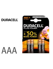 PILAS DURACELL ALCALINA PLUS AAA BLISTER C/4 PILAS