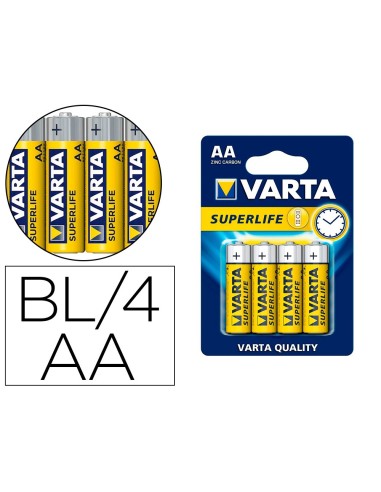 PILA VARTA SALINA SUPERLIFE AA TIPO R-06 4 UD.