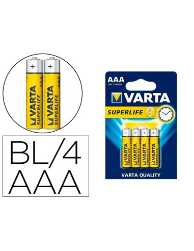 PILA VARTA SALINA SUPERLIFE AAA TIPO R-03 4 UD.