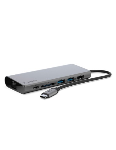 ADAPTADOR BELKIN MULTIPUE USB-C ETHERNET/USB-A/HDMI/SD AVC009BTSGY