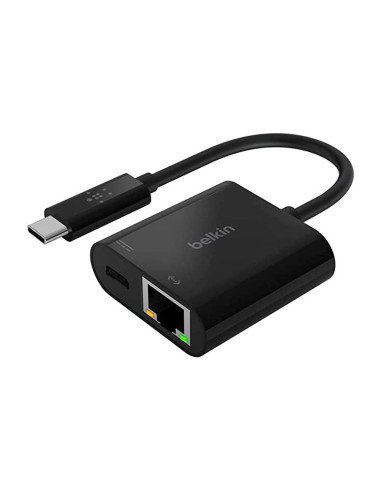 ADAPTADOR BELKIN INC001BTBK USB-C A ETHERNET+CARGA 60W NG.