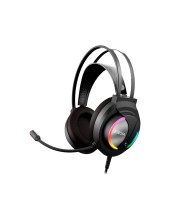 AURICULAR KAPPA GAMING ESTEREO MICRO FLEX. LED RGB RAINBOW 210CM