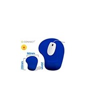 ALFOMBRILLA RATON Q-CONNECT REPOSAMUÑECAS GEL AZ. 2