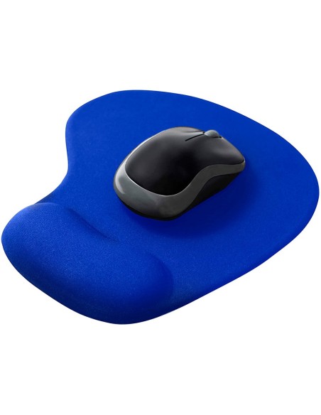 ALFOMBRILLA RATON Q-CONNECT REPOSAMUÑECAS GEL AZ.