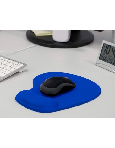 ALFOMBRILLA RATON Q-CONNECT REPOSAMUÑECAS GEL AZ.