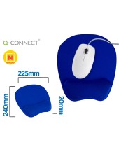 ALFOMBRILLA RATON Q-CONNECT REPOSAMUÑECAS ERGONOMICA GEL AZ.