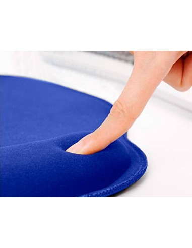 ALFOMBRILLA RATON Q-CONNECT REPOSAMUÑECAS ERGONOMICA GEL AZ.