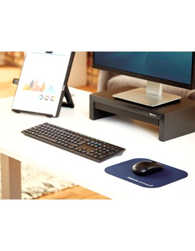 ALFOMBRILLA RATON FELLOWES PROTECCION MICROBAN AZ. 226X192X3MM