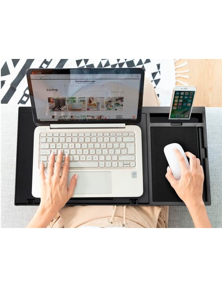 SOPORTE Q-CON. PORTATIL MOVIL RATON 17\" AJUSTABLE 7 ANGULOS NG.