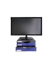 SOPORTE ARCHIVO 2000 MONITOR POLIEST 100%REC. 2 CAJONES 10KG NG./AZUL