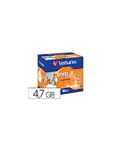 DVD-R VERBATIM IMPRIMIBLE 4.7GB VEL 16X120MIN 10UD. 2