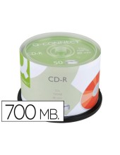 CD-R Q-CON. CAP. 700MB DURACION 80MIN VELOCIDAD 52X 50 UDS.