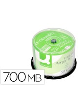 CD-R Q-CON.IMPRIMIBLE CARTUCHO 700MB DURACION 80MIN 52X 50 UNID