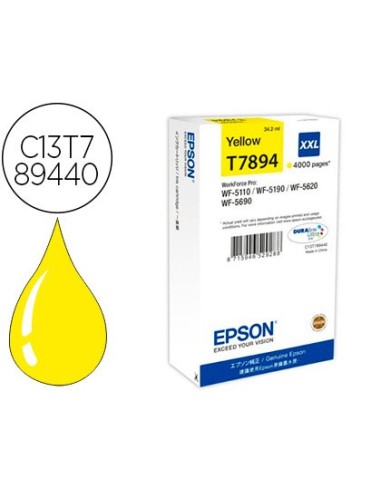 C13T789440 CARTUCHO EPSON T7894 WF-5110/5190 79 XXL AM. 4000 PG.