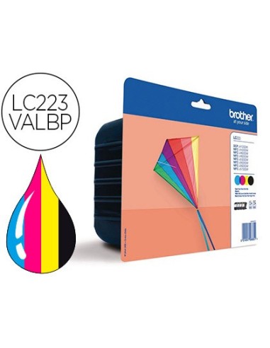 LC-223VALBP CARTUCHO BROTHER RAINBOW PK. ALTA CAP. 550 PG.