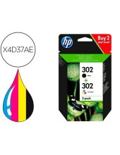 X4D37AE CARTUCHO HP Nº 302 MULTIPACK 195 PG.