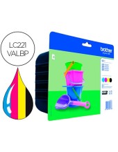 LC-221VALBP CARTUCHO BROTHER RAINBOW PK. 260 PG.