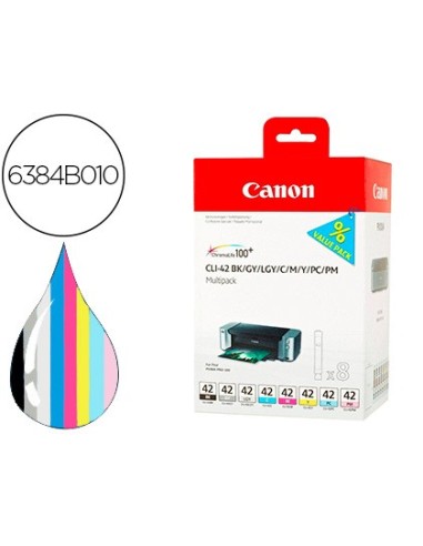 6384B010 CARTUCHO CANON CLI-42 MULTIPACK 8 COL. 300 PG.