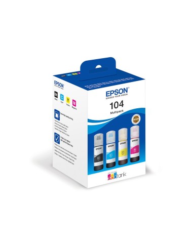 C13T00P640 CARTUCHO EPSON /104 4 CLR MULTIPACK (BK/C/M/Y) ET-2710/ET