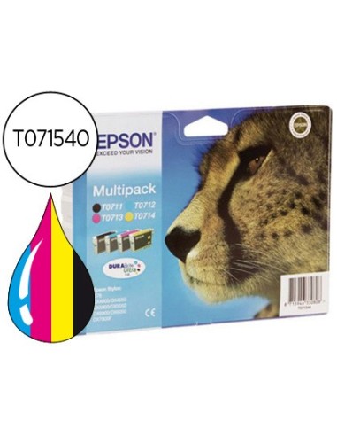 C13T07154012 CARTUCHO EPSON D78/DX4000 T0715 MULTIPACK 250 PG.