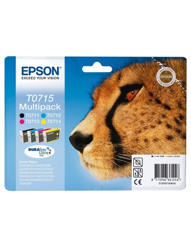 C13T07154012 CARTUCHO EPSON D78/DX4000 T0715 MULTIPACK 250 PG.