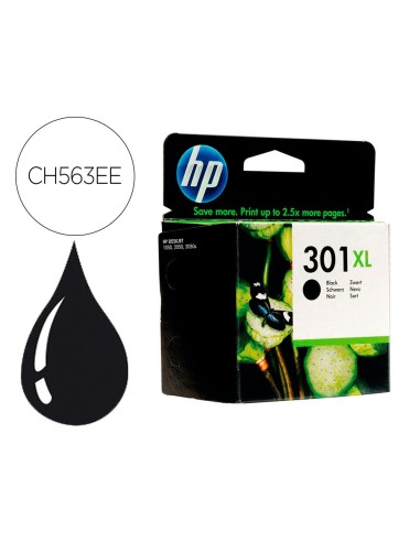 CH563EE CARTUCHO HP Nº 301XL NG. 480 PG.