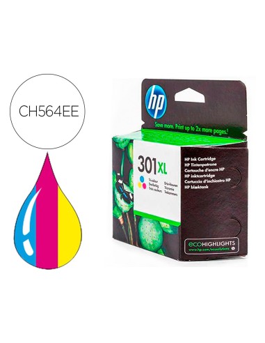 CH564EE CARTUCHO HP Nº 301XL TRICOLOR 330 PG.