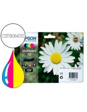 C13T18064010 CARTUCHO EPSON MULTIPACK T1806 NG.AM. CIAN MAG.