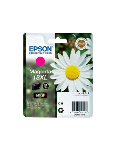 C13T18134010 CARTUCHO EPSON XP102/XP205 T1813 MAG. 470 PG.