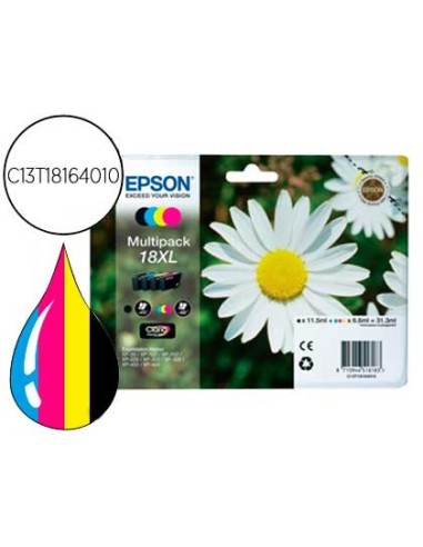 C13T18164010 CARTUCHO EPSON MULTIPACK T1816 NG.AM/CY/MAG 470PG.