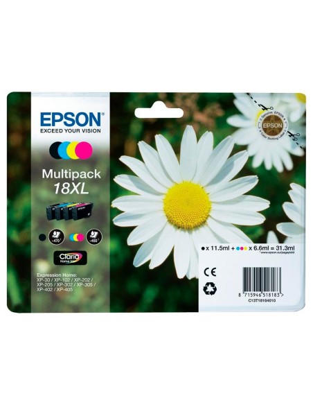 C13T18164010 CARTUCHO EPSON MULTIPACK T1816 NG.AM/CY/MAG 470PG.