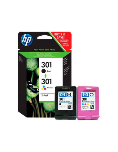 N9J72AE CARTUCHO HP Nº 301 MULTIPACK 350 PG.
