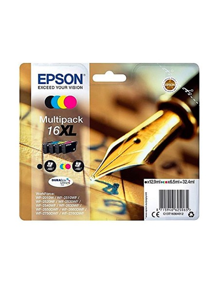 C13T16364010 CARTUCHO EPSON WF2010/2510 16 XL MULTIPACK 450 PG.