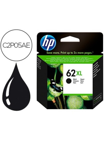 C2P05AE CARTUCHO HP Nº 62 XL NG. 600 PG.